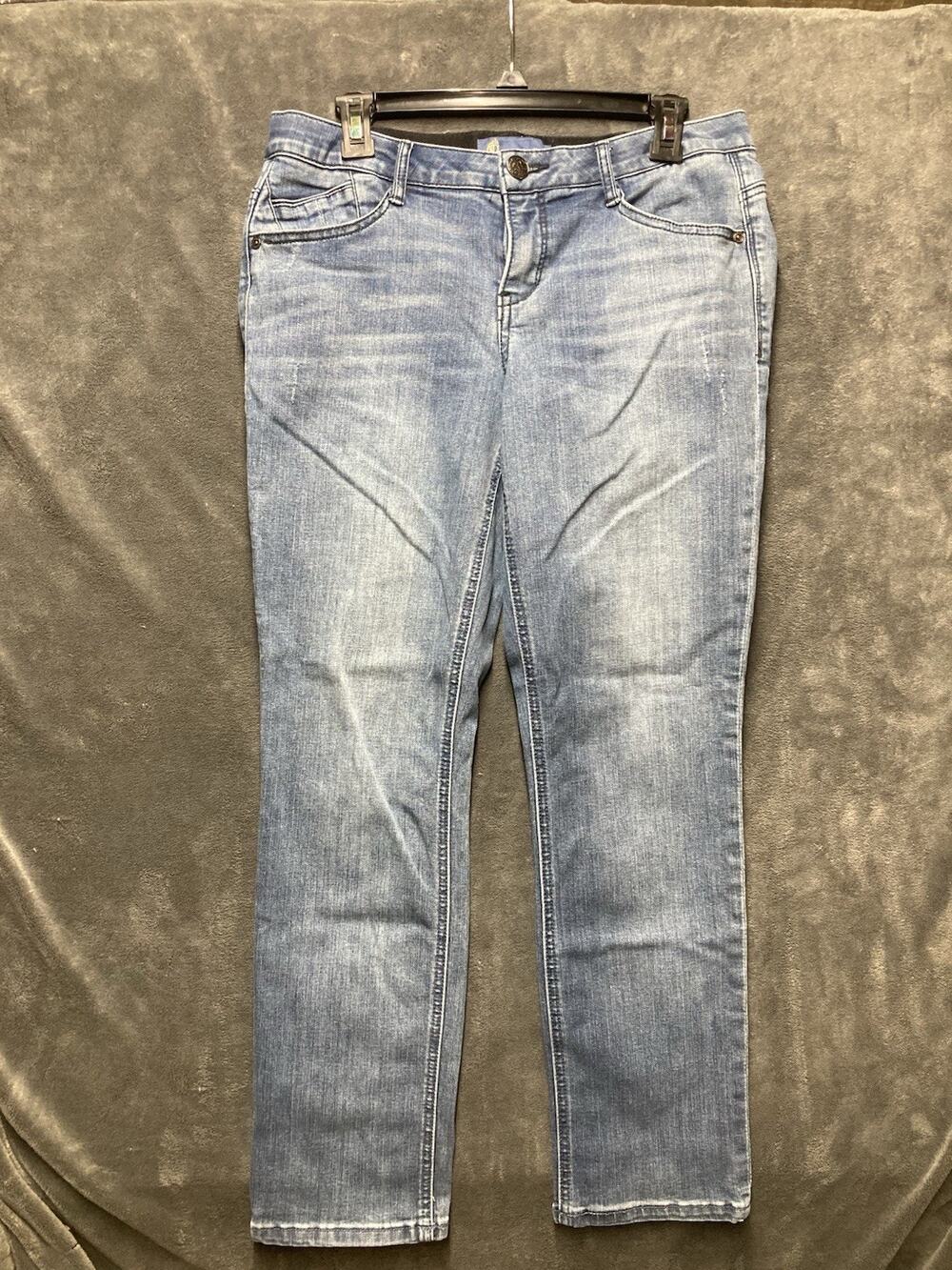Democracy “Ab” Solution Jeans Womens Size 6 Mid-Rise Medium Wash Stretch Denim